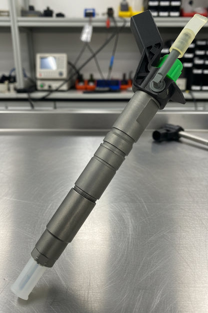 Fuel injector on a white background