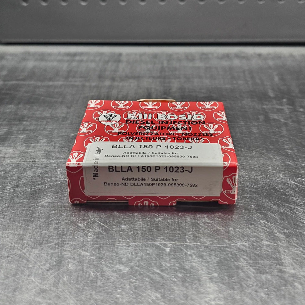 Red and white box attached to a metallic surface